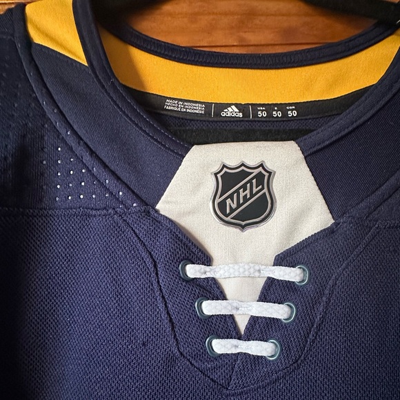 NHL Buffalo Sabres blue and yellow jersey size M - Picture 2 of 4